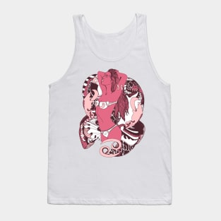 Pink and White Cancer Beauty Tank Top